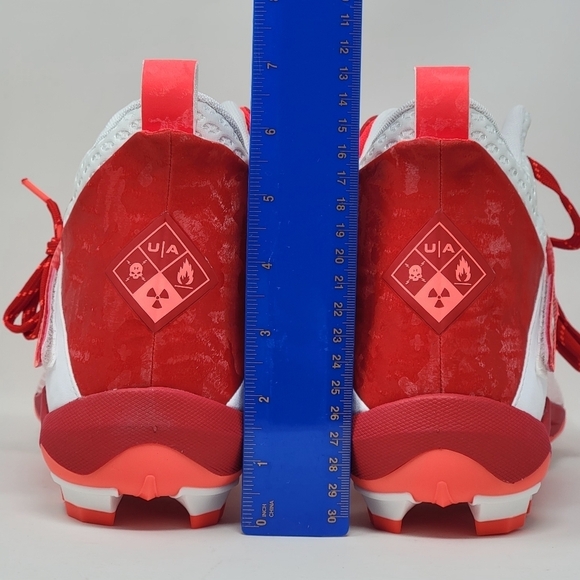 Under Armour UA Highlight Hammer MC Mid Football Cleats 3025085-100 Mens Size 12 - Picture 6 of 10